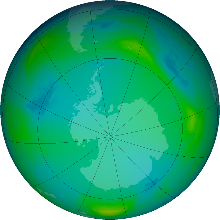 Ozone Map 1987-07-14